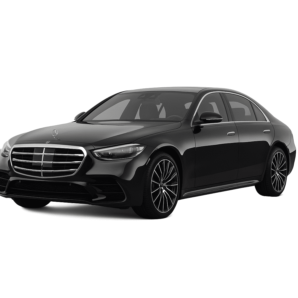 Black S Class at Miami downtown